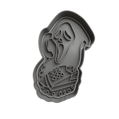 Scream Cortador de Galletas STL 3