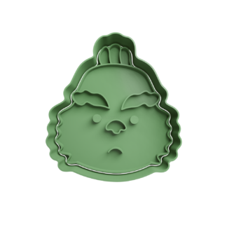 Grinch Cute Cortador de Galletas STL 4