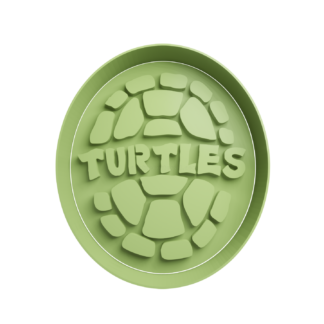 Caparazon Tortugas Ninjas Cortador de Galletas STL 3