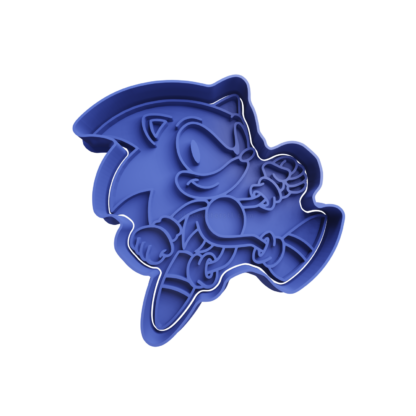 Sonic Corriendo Cortador de Galletas STL