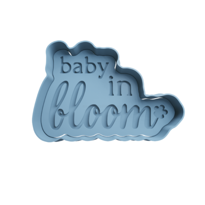 Baby in bloom Cortador de Galletas STL 2