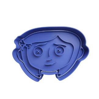 Coraline Cabeza Cortador de Galletas STL