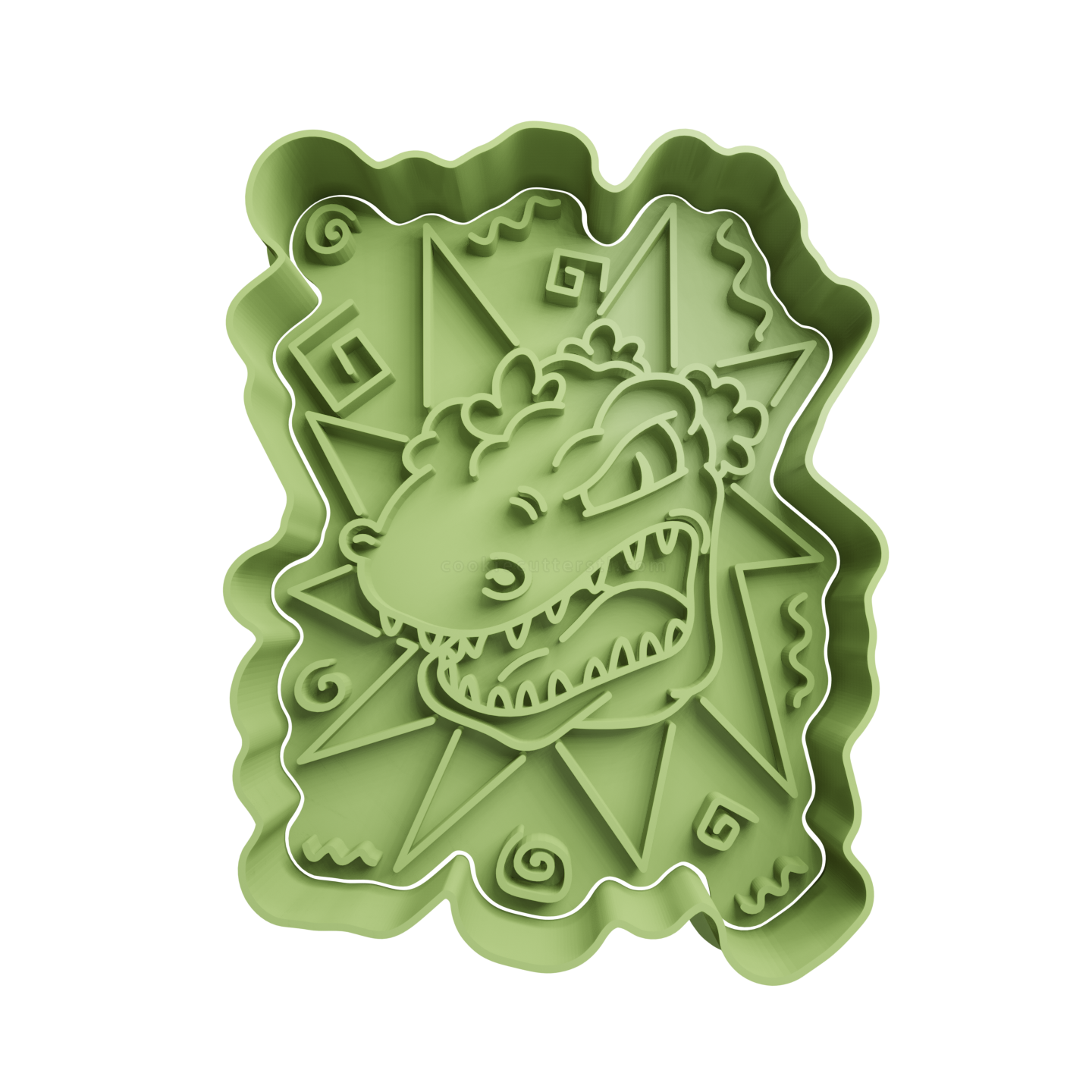 Reptar Cabeza Cortador De Galleta Stl Cortador De Galletas Stl 5143