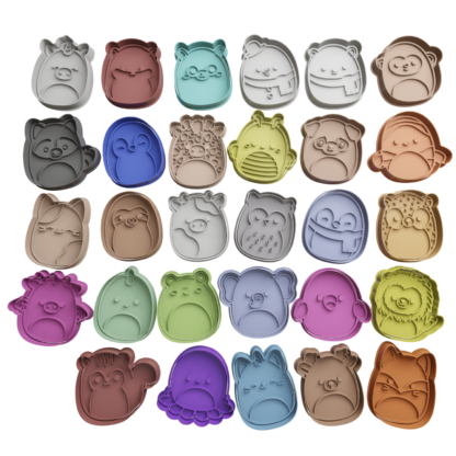 Set Squishmallows Cortador de Galletas STL