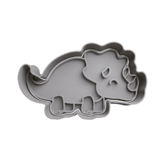 Triceratops Cortador de Galletas STL 3