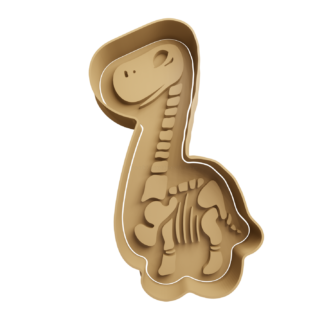 Fósil de Diplodocus Cortador de Galletas STL