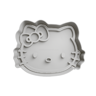 Hello Kitty Cabeza Cortador de Galletas STL 3