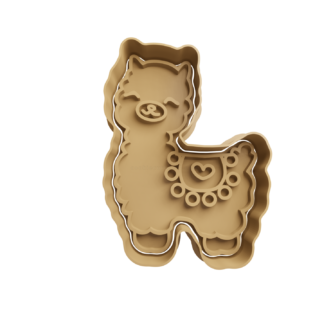 Alpaca Cute Cortador de Galletas STL 2