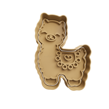 Alpaca Cute Cortador de Galletas STL 2