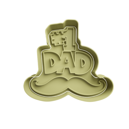 1# DAD con Mostacho Cortador de Galletas STL