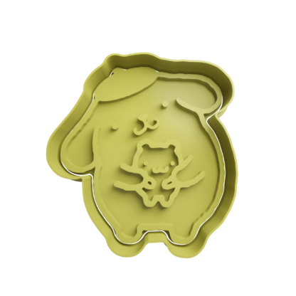 Pompompurin con Hamster Cortador de Galletas STL