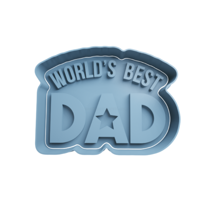 World Best Dad Cortador de Galletas STL
