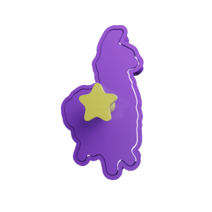 Llama Fortnite Cortador de Galletas STL 2