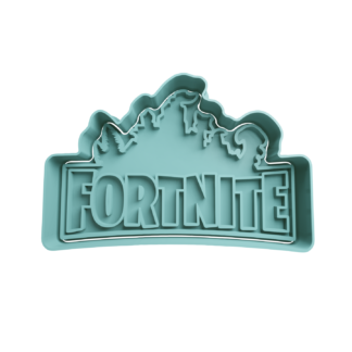 Fortnite Logo Cortador de Galletas STL