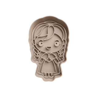 Anna Frozen Chibi Cortador de Galletas STL 2