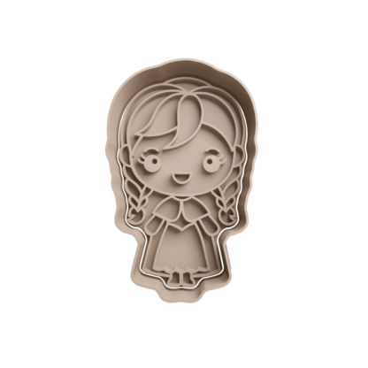 Anna Frozen Chibi Cortador de Galletas STL 2