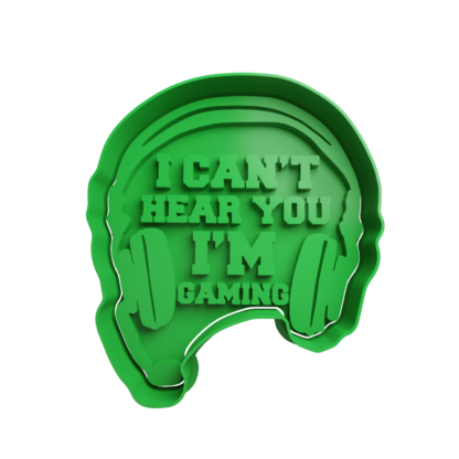 Auriculares -I can’t hear you I’m Gaming Cortador de Galletas STL