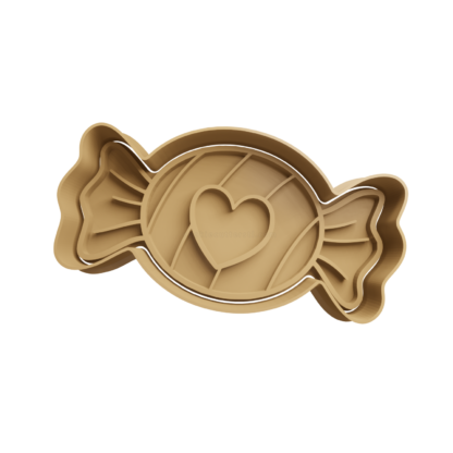 Caramelo Corazón Cortador de Galletas STL