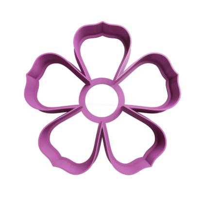 Flor de 5 Petalos Cortador de Galletas STL 2