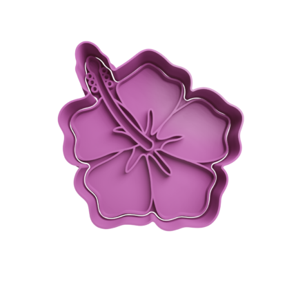 Flor Hawaiana Hibiscus Cortador de Galletas STL 2