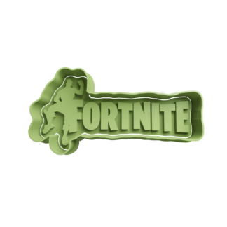 Fortnite Logo Cortador de Galletas STL 2