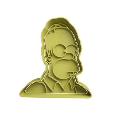 Homero Simpson Cortador de Galletas STL 2