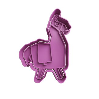 Llama Fortnite Cortador de Galletas STL