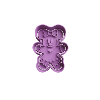 Minnie Jengibre Cortador de Galletas STL