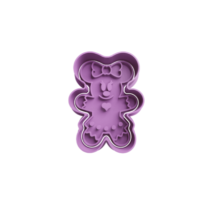 Minnie Jengibre Cortador de Galletas STL