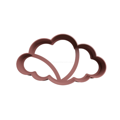 Nube Contorno Cortador de Galletas STL 4