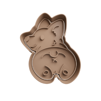 Perro Corgi Cortador de Galletas STL