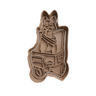 Perro Fortnite Cortador de Galletas STL