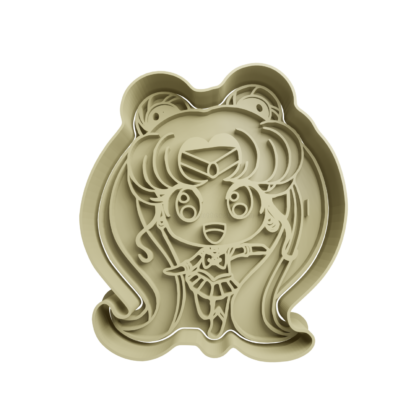 Serena Sailor Moon Cortador de Galletas STL