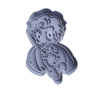 Superman Cute Cortador de Galletas STL