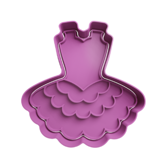 Tutu Vestido Ballet Cortador de Galletas STL 2