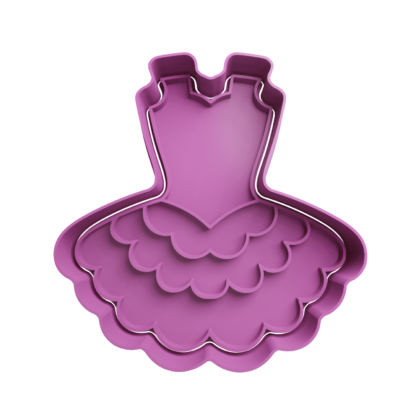 Tutu Vestido Ballet Cortador de Galletas STL 2