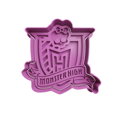 Logo Monster High Cortador de Galletas STL