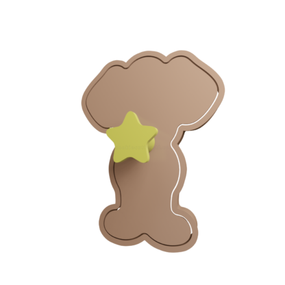 Muñeco de Jengibre Culturista Cortador de Galletas STL