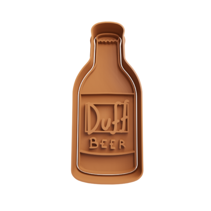 Cerveza Duff Botella Cortador de Galletas STL