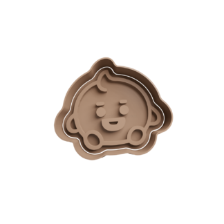 Shooky BT21 Baby Cabeza Cortador de Galletas STL