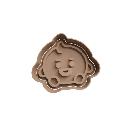 Shooky BT21 Baby Cabeza Cortador de Galletas STL