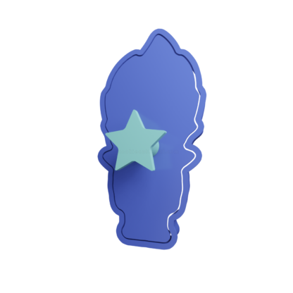 Vegeta Chibi Cortador de Galletas STL