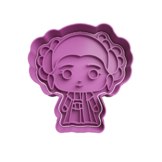 Princesa Leia Cute Cortador de Galletas STL