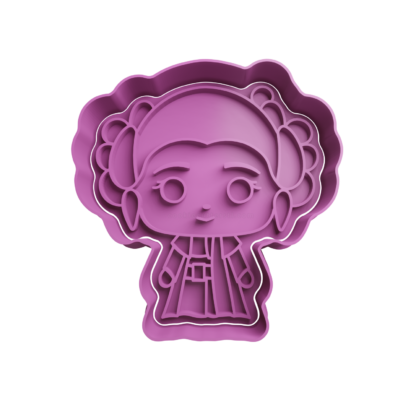 Princesa Leia Cute Cortador de Galletas STL