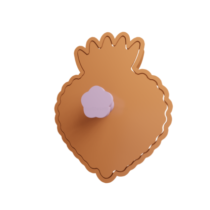 Corazon Sagrado Mexicano Cortador de Galletas STL 2