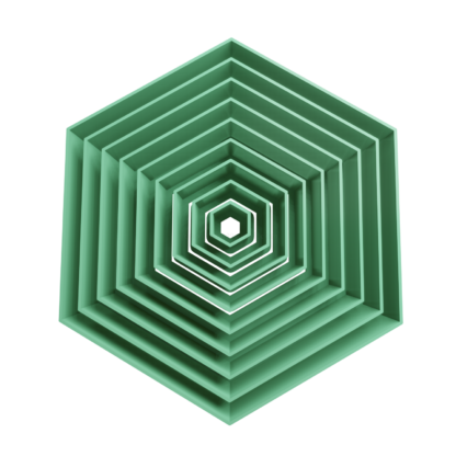 Set Hexagonos Cortador de Galletas STL