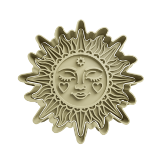 Sol Boho Cortador de Galletas STL
