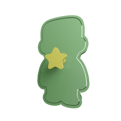 Frankenstein Cute Cortador de Galletas STL 5