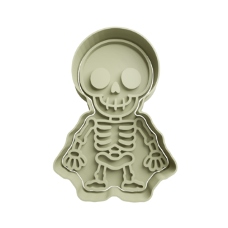 Esqueleto Cute Cortador de Galletas STL 2