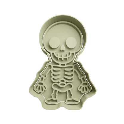 Esqueleto Cute Cortador de Galletas STL 2